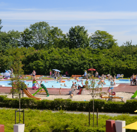 Zwembad It Gryn Stiens buiten volledig overzicht