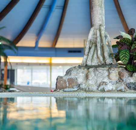 Zwembad de Blauwe Golf Leeuwarden overzicht close-up