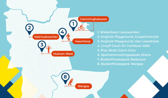 Buiten sporten en bewegen in de gemeente Leeuwarden