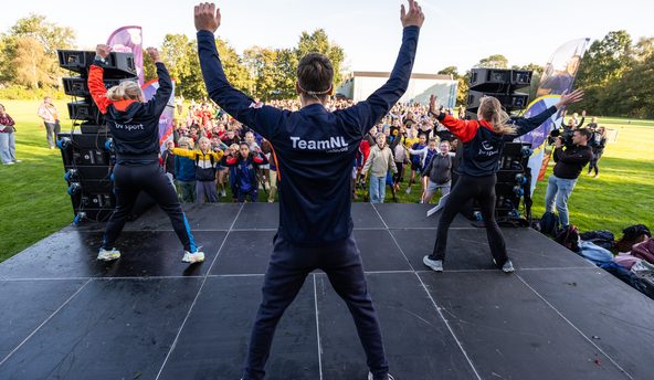350 kinderen samen in beweging tijdens de TeamNL Kids XXL Challenge
